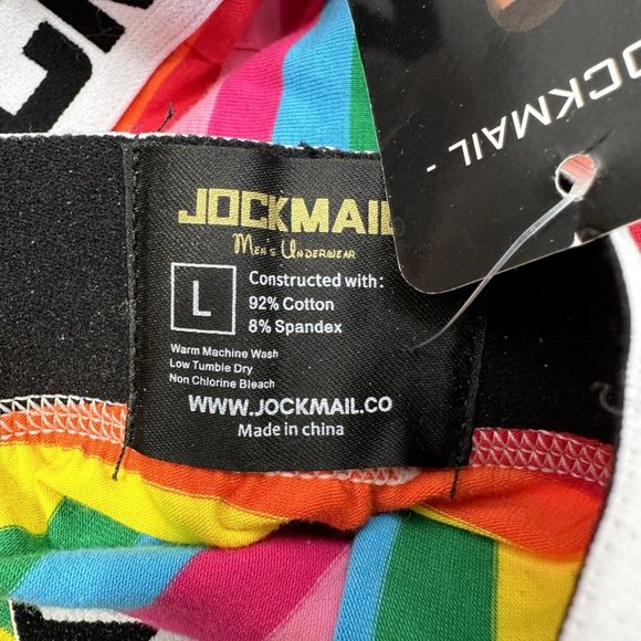JOCKMAIL Rainbow Mens LARGE Base Layer Pants Cotton Long Johns Legging New Tags - Picture 8 of 12